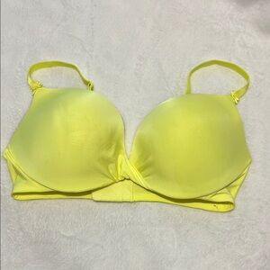 Victoria's Secret Yellow plunge Bra with Underwire Support